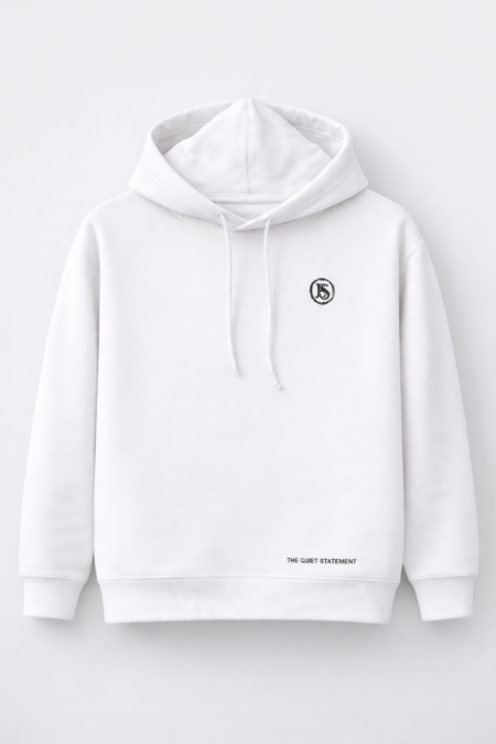 Eternal Shade Core White Hoodie – Clean