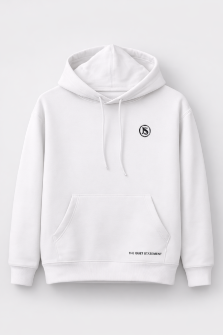 Eternal Shade Core White Hoodie – Pocket