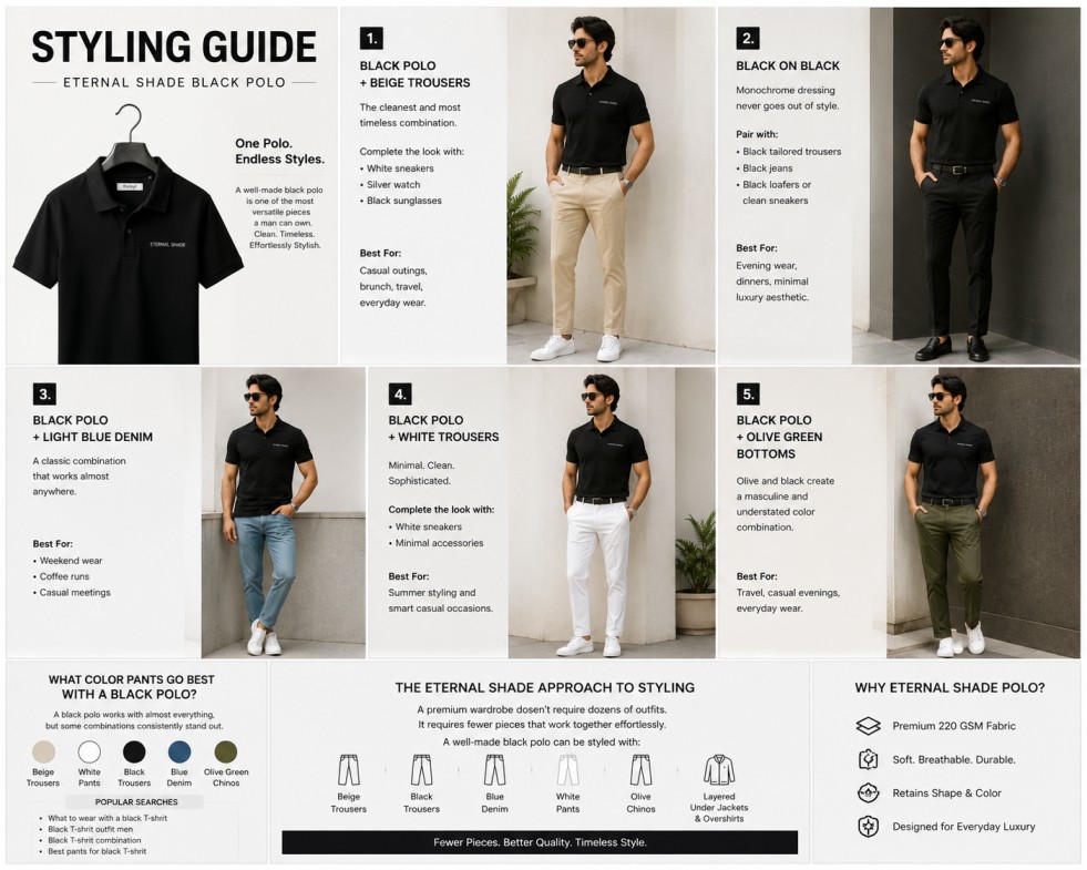 Style Guide black t-shirt