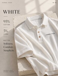white tshirt by eternal shade